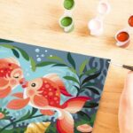 CreArt Kids 31x21 cm Baci di pesce, Kit da dipingere con i numeri, Numero artistico, Dai 7 anni in su, 25853, Ravensburger - immagine 6