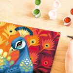 CreArt Kids 31x21cm Pavone, Kit di pittura con i numeri, dai 9 anni in su, 25907, Ravensburger - immagine 6