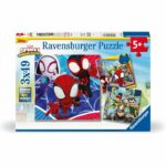 Ravensburger-SPIDERMAN-Puzzle 3x49 pezzi - Spidey, il web shooter-4005556057306-Dai 5 anni in su - immagine 2