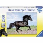 Puzzle XXL stallone nero da 200 pezzi - Bambino - Paesaggio e natura - 8 anni - 12803 - Ravensburger
