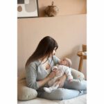 Cuscino Allattamento Flopsy Grande Castello Rosso Fiore Di Cotone - Lino - immagine 4