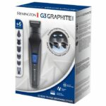 REMINGTON PG3000 Trimmer multifunzione in grafite serie G3, lame per capelli, barba, viso, autoaffilanti - immagine 4