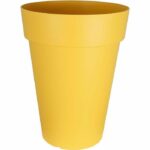 Fioriera RIVIERA SOLEILLA - Plastica - Altezza 53 cm - Giallo - immagine 2