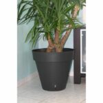 Fioriera rotonda RIVIERA LOFT - Plastica - Diametro 30 cm - Grigio - immagine 2