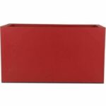 Cestino di fiori in granito - 60x30 cm - rosso