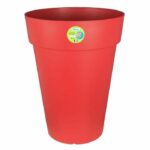 Vaso per fiori Soleilla RIVIERA - Rotondo - Ø 40 x 53 cm - Rosso