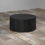 Tavolino - Rotondo - MDF - Nero - Essential - Diametro 80 cm Altezza 36 cm - RONIN - immagine 4