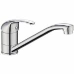Miscelatore lavello - Edouard Rousseau - CARDIFF - Cromo - Bocca girevole - Risparmio idrico