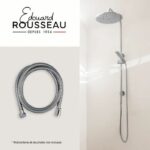 Flessibile doccia - ROUSSEAU - Dado metallico antitorsione - Crimpature di sicurezza - Lunghezza 1,75 m - Acciaio inox cromato a presa singola - immagine 2