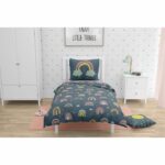 ROUPILLON Set Copripiumino Arcobaleno - 2 Pz - 140 x 200 - 100% Cotone - Notte - immagine 3