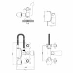 Miscelatore doccia-bagno di Beverley - immagine 2