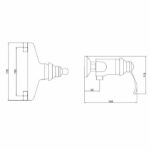 Miscelatore doccia cromo BYRON - immagine 2