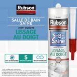 Sigillante sanitario - RUBSON - 1469154 - Bagno sano - Lisciante con le dita - Bianco - 280 ml - immagine 4