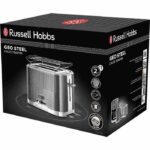 Russell Hobbs 25250-56 Geo Steel Tostapane Tostapane, 4 Funzioni, Temperatura Regolabile, Scalda Forno, Pinza - immagine 2