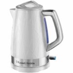Russell Hobbs 28080-70 Struttura Bollitore 1.7L, Bollitore Rapido, Consuma Meno Energia, Base Multidirezionale 360° - Bianco