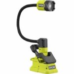 Lampada pinza con corpo flessibile 18V - 400 lumen - corpo flessibile 40 cm - 2 modalità