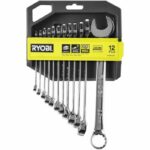 Set di 12 chiavi (8, 9, 10, 11, 12, 13, 14, 15, 16, 17, 19, 22 mm) - RYOBI - Angolo di recupero 15° - Compatibile con Ryobi LINK