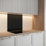 Saint-Gobain Base cappa in vetro smaltato nero 45x90