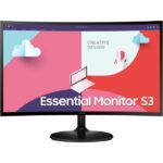 Schermo PC - SAMSUNG - LS24C360EAUXEN - 24 FHD 1920x1080 - Curvo 1800R - Pannello VA - 4 ms - 75 Hz - HDMI - FreeSync