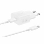 Caricabatterie rapido SAMSUNG Sector - USB C da 25 W (con cavo) - Bianco