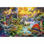 Dinosaurs - con aggiunta (figurine dei dinosauri) - 60 pezzi - Schmidt Spiele - immagine 2