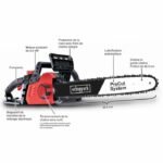 SCHEPPACH Elettrosega CSE2600 - 45,5 cm - 2400 W - Nera e rossa - immagine 3