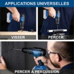 Trapano avvitatore a percussione brushless - SCHEPPACH - 20V IXES - Coppia 60 Nm - Mandrino da 13 mm - senza batteria né caricabatterie - immagine 3