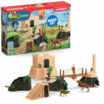 Grande conquista del tempio perduto, figurine da gioco, SCHLEICH 42656 Dinosauri, 4 anni