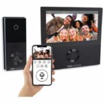 Videocitofono cablato connesso - SCS SENTINEL - VisioWifi - Visione notturna - Nero