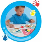 SES CREATIVE - Il mio primo - 3 in 1 Finger painting, colorazione e forme di adesivi - immagine 6