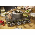 Combo Raclette-Fondue - SEVERIN - RG2347 - 8 persone - Caquelon con 8 forchette e 8 spatole - Nero - immagine 2