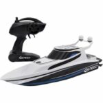 Barca telecomandata - SILVERLIT - 4SPEED - Motoscafo - 8 km/h - 34 cm - bianco e nero - 8 anni