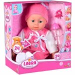 Simba - Laura bambola parlante - 38 cm - Corpo morbido - 24 suoni - Batterie incluse