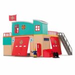Il pompiere Sam Pontypandy Caserma dei pompieri Smoby con 1 statuetta - Giocattolo per bambini dai 3 anni in su - immagine 2