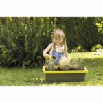 Smoby Jardinere Eden guarnito 20L: pala + rastrello + pianta + 4 segni - immagine 3
