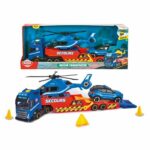 Dickie - Camion da trasporto da 40 cm + Elicottero + Veicolo della Gendarmeria - A partire da 3 anni - immagine 3