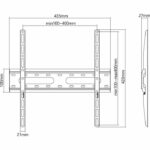 Supporto TV fisso - SLIM - Acciaio - SHO 4210 - immagine 5