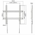 Supporto TV fisso - SLIM - Acciaio - SHO 5200 - immagine 6