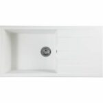 Lavello da incasso STRADOUR CUBE, in SMC WHITE UNI - 17, 1 vasca, dimensioni 100 * 50 cm, scarico manuale