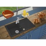 Lavello - Resina BMC - Nero - Incasso - STRADOUR - Alineo 1C - 81 x 50 cm - immagine 2