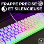 Tastiera da gioco - THE G-LAB - KEYZ-HYDROGEN-W/FR - Membrana bianca al 60% - immagine 3