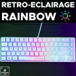 Tastiera da gioco - THE G-LAB - KEYZ-HYDROGEN-W/FR - Membrana bianca al 60% - immagine 4
