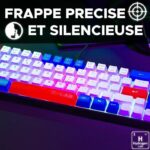 Tastiera gaming - THE G-LAB - KEYZ-HYDRO-BWR/FR - membrana 60% 3 colori tasti Blu-Bianco-Rosso - immagine 3