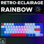 Tastiera gaming - THE G-LAB - KEYZ-HYDRO-BWR/FR - membrana 60% 3 colori tasti Blu-Bianco-Rosso - immagine 4