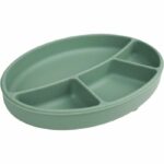 Piatto a ventosa - THERMOBABY - Silicone - Verde Cactus - A scomparti e antiscivolo