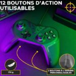 Controller per videogiochi - THE G-LAB - K-PAD HELIUM - Cablato - PC e PS - Nero - immagine 4