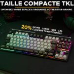 Tastiera da gioco - The G-Lab - KEYZ CAESIUM - RGB - Grigio e nero - TKL - immagine 3