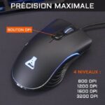 Combo KRYPTON - THE G-LAB - Pacchetto tastiera e mouse da gioco retrò cablati - Illuminazione RGB - immagine 5