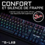 Tastiera da gioco di cablaggio L'interruttore a basso profilo G -Lab - rosso - immagine 2