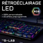 Tastiera da gioco di cablaggio L'interruttore a basso profilo G -Lab - rosso - immagine 3